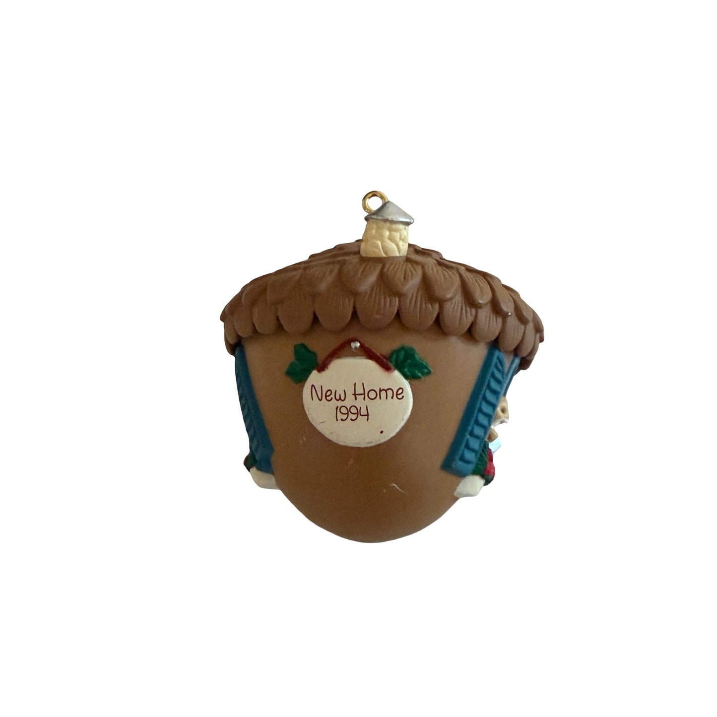 1994 Hallmark Keepsake Squirrel Acorn House New Home Christmas Ornament QX5663