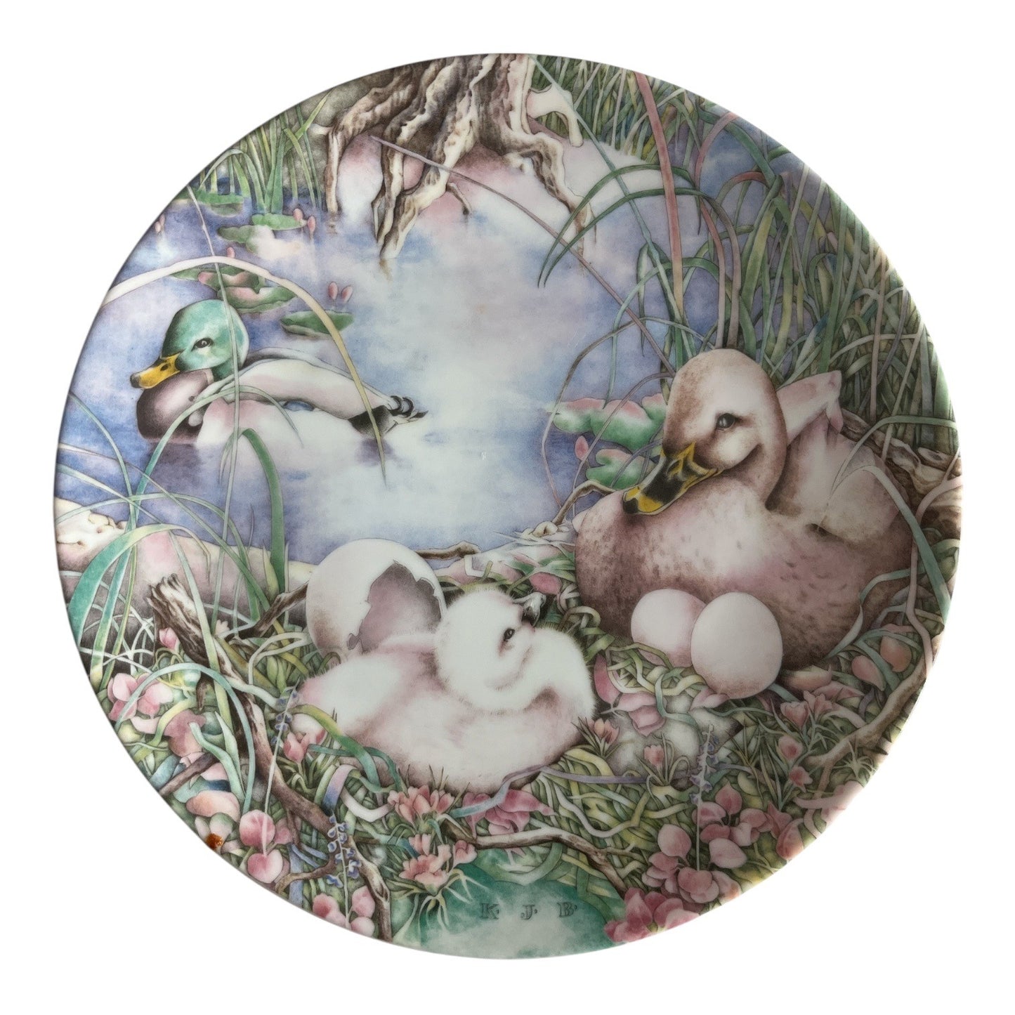 Royal Copenhagen Ugly Duckling Collector Plate 1985 Karen Jean Bornholt Denmark