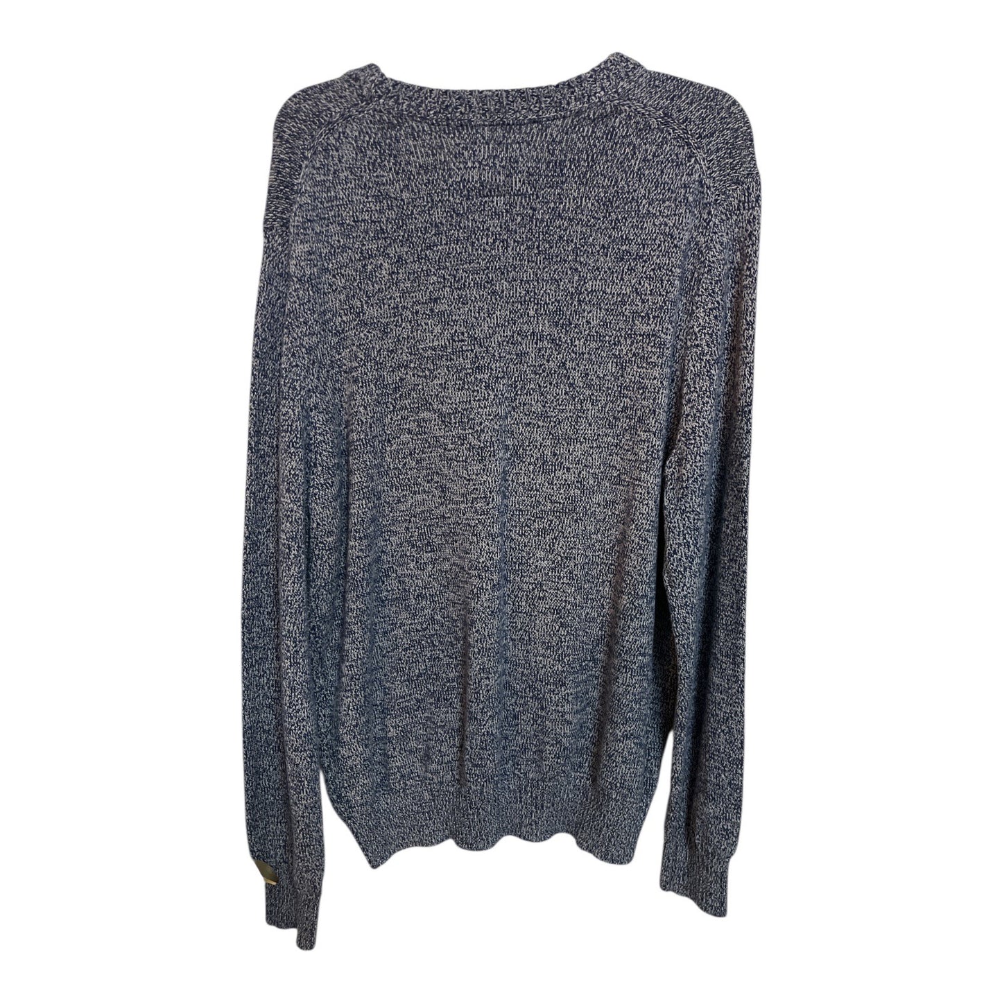 St. John’s Bay Men’s XXL Blue Marled Cotton Crewneck Sweater Classic Fit