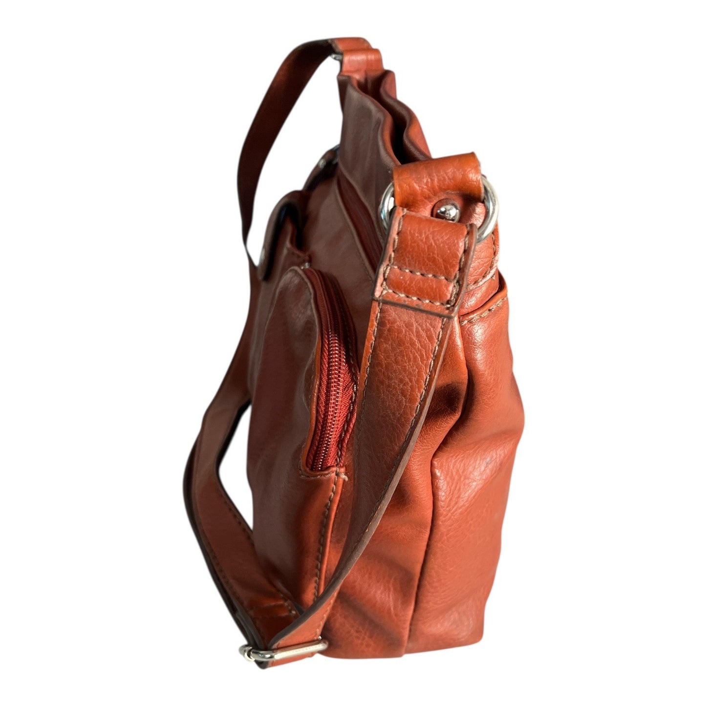 Vintage Relic Rust Brown Crossbody Purse Vegan Leather Y2K Early 2000s