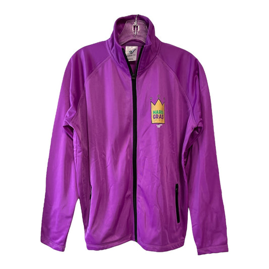 Varsity Spirit Mardi Gras Champion Jacket – Purple Full Zip Cheer Dance Competition, Size M