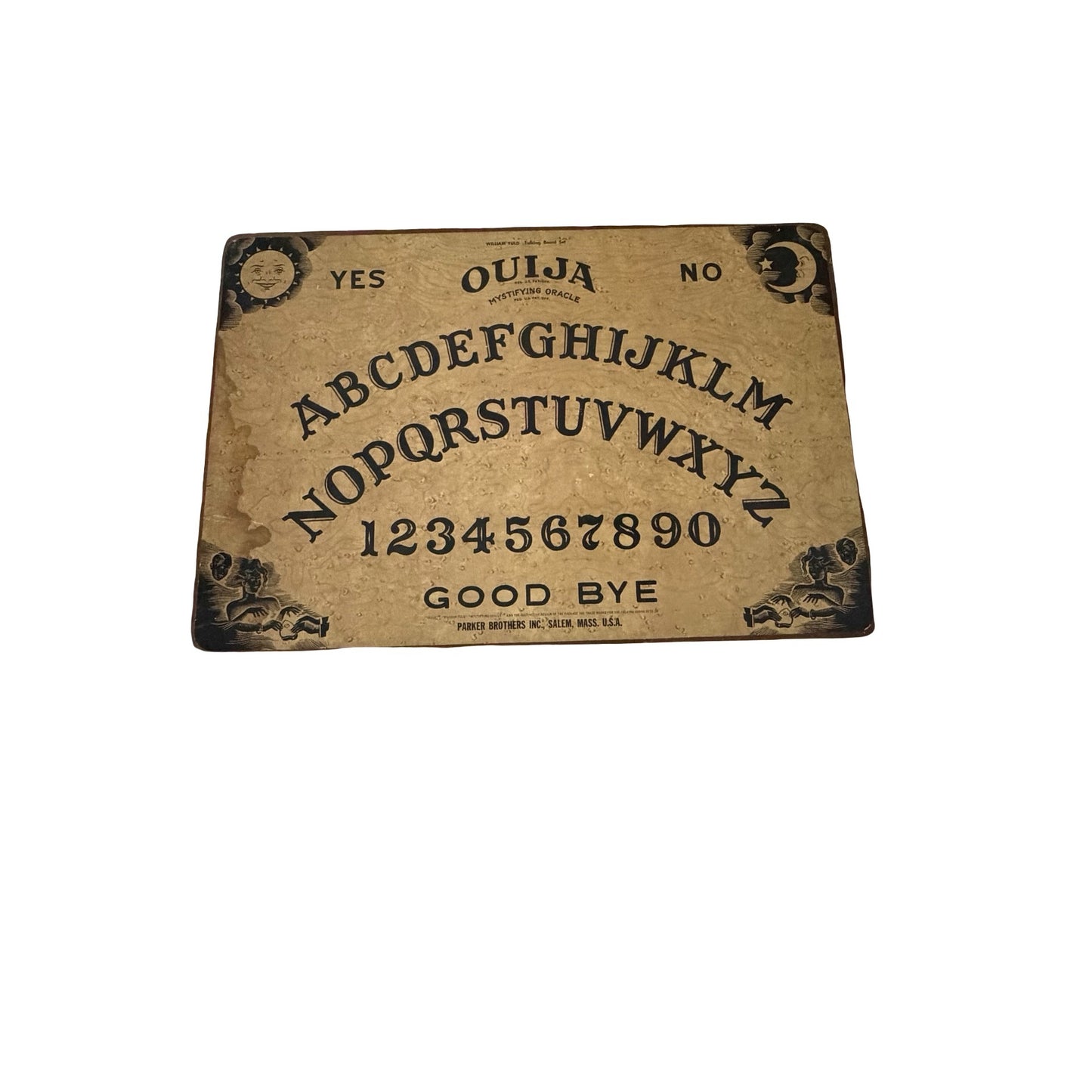 Vintage Parker Brothers Ouija Mystifying Oracle Talking Board Replacement Board 22x15