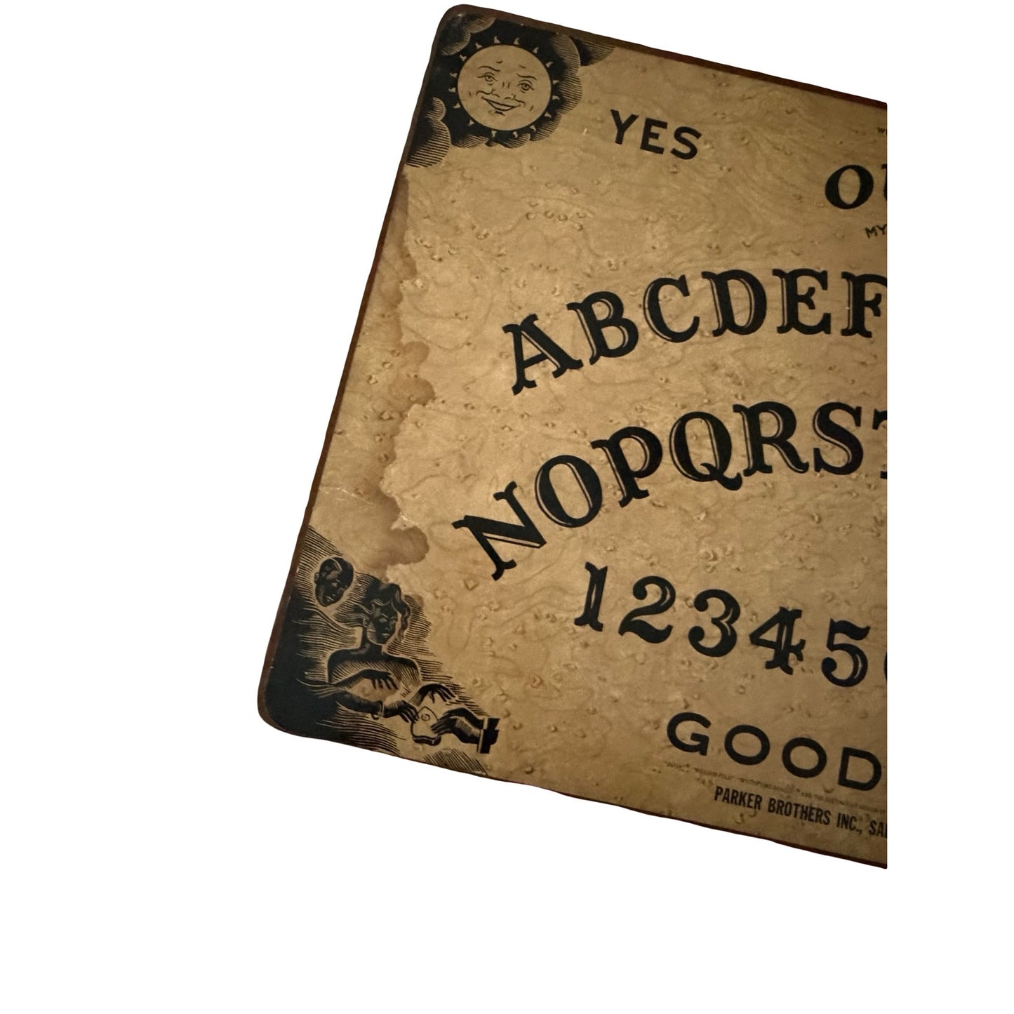 Vintage Parker Brothers Ouija Mystifying Oracle Talking Board Replacement Board 22x15