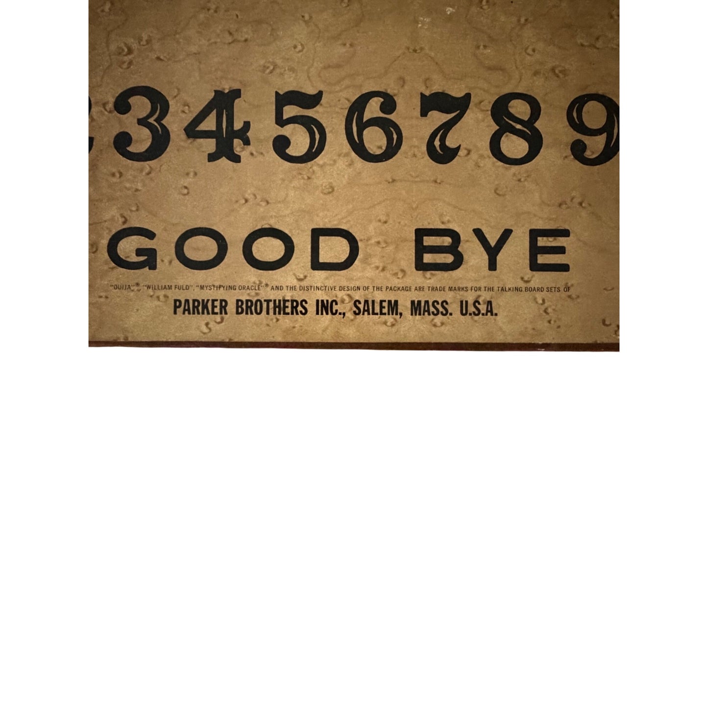 Vintage Parker Brothers Ouija Mystifying Oracle Talking Board Replacement Board 22x15