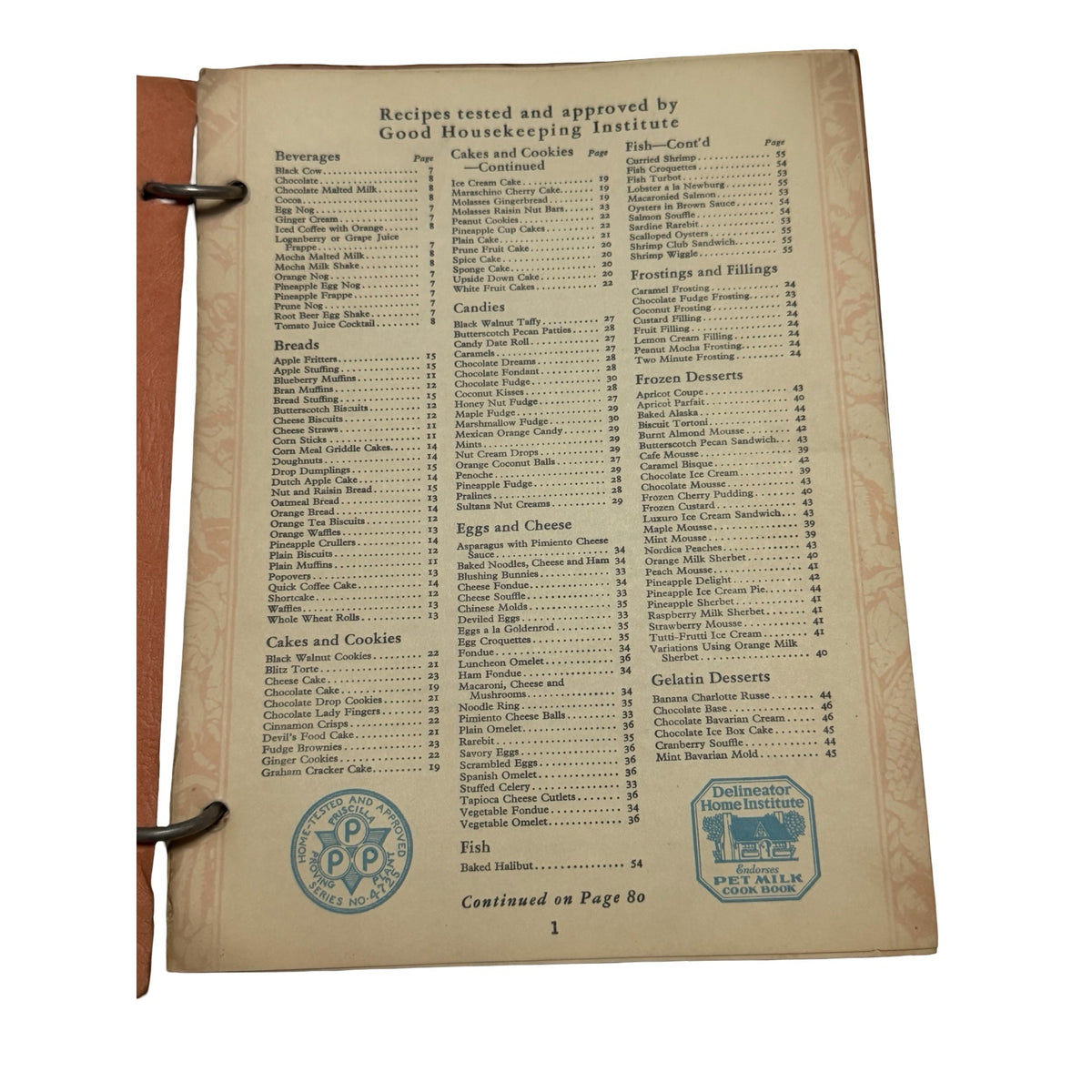 1930 Pet Milk Recipes Cookbook Good Housekeeping Depression Era Advertising