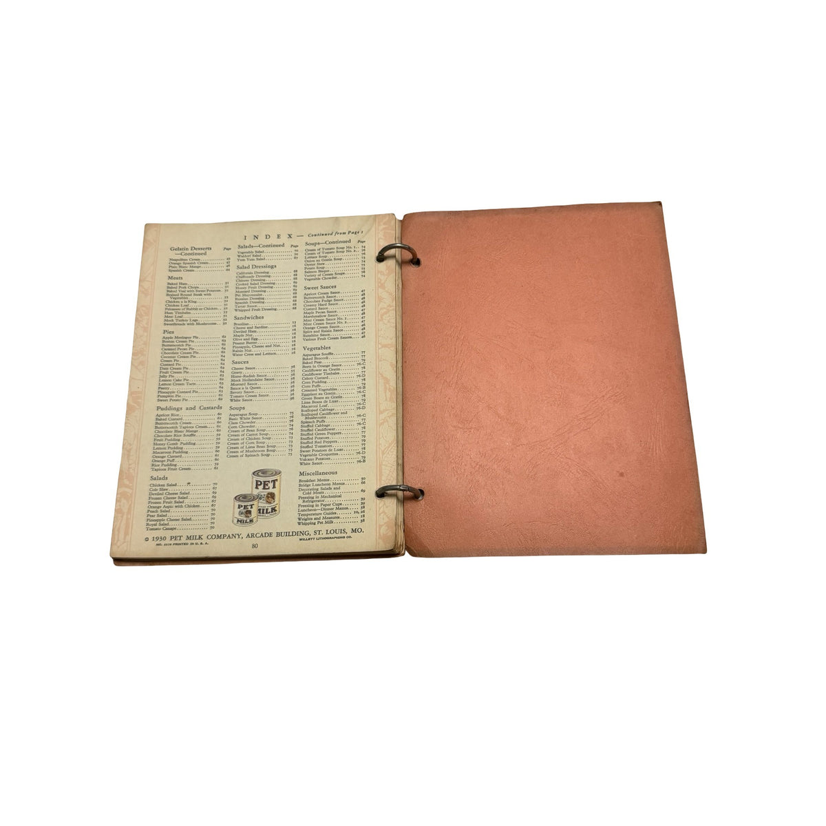 1930 Pet Milk Recipes Cookbook Good Housekeeping Depression Era Advertising