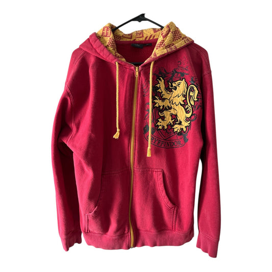 Harry Potter Gryffindor Zip Hoodie Adult Medium Wizarding World Universal Studios