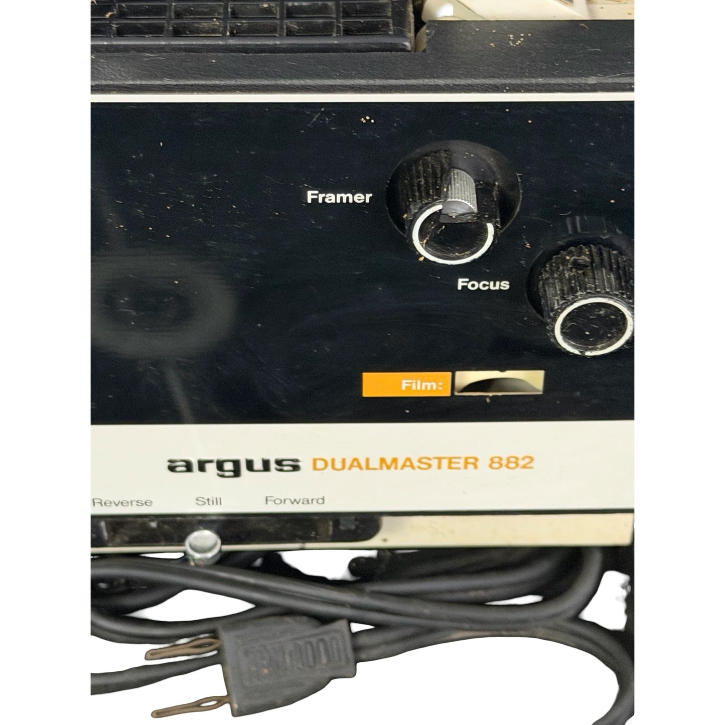 Argus Dualmaster 882 Super 8 & Regular 8 Movie Projector w/ Case Reel Untested Vintage