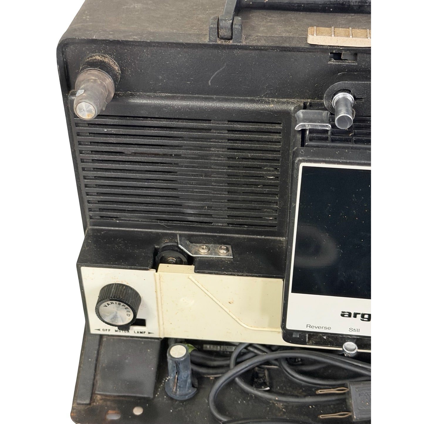Argus Dualmaster 882 Super 8 & Regular 8 Movie Projector w/ Case Reel Untested Vintage