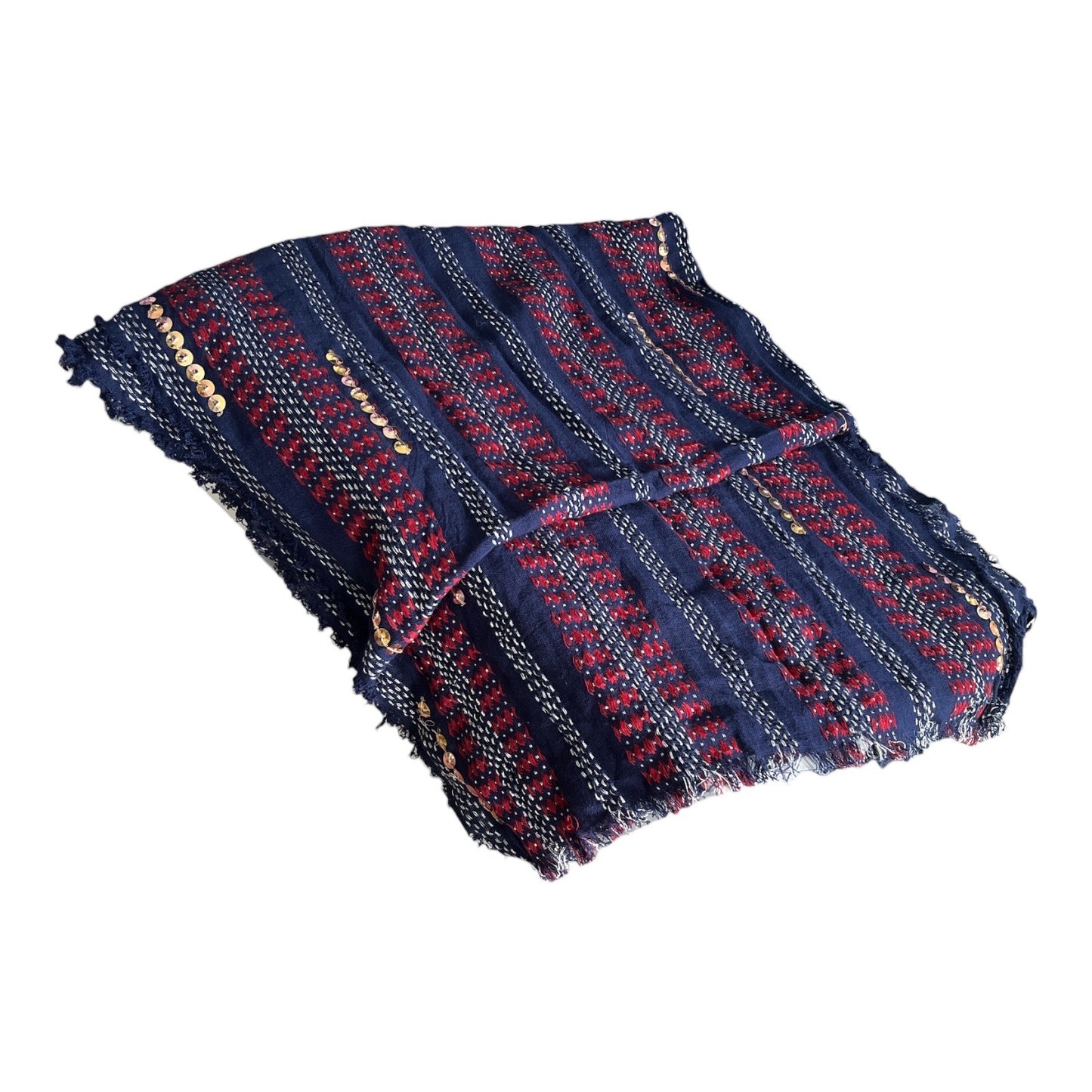 Old Navy Classic Embellished Navy Scarf – Sequins – One Size – NWT