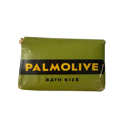 Vintage Palmolive Bath Size Soap Bar Original Wrapper Colgate Palmolive Advertising