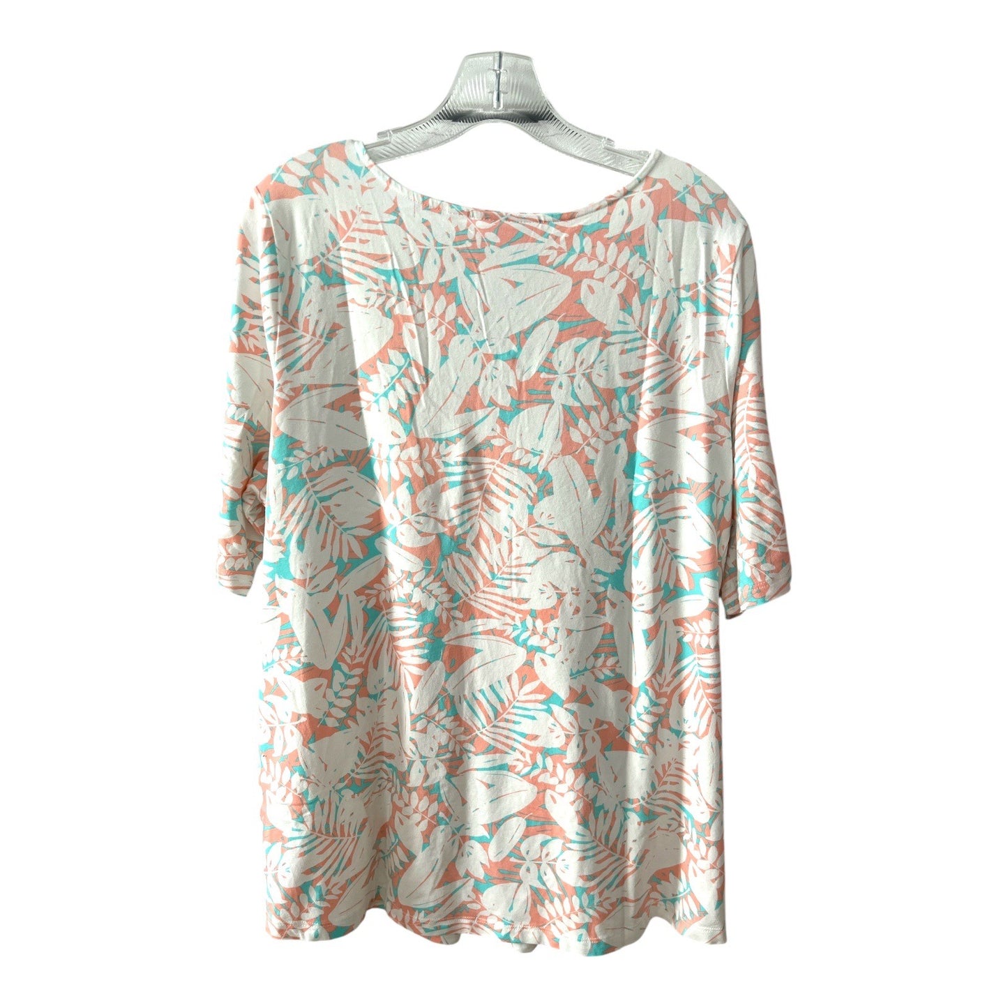 Kim Gravel Belle Tropical Zip Front Top Women’s 1X