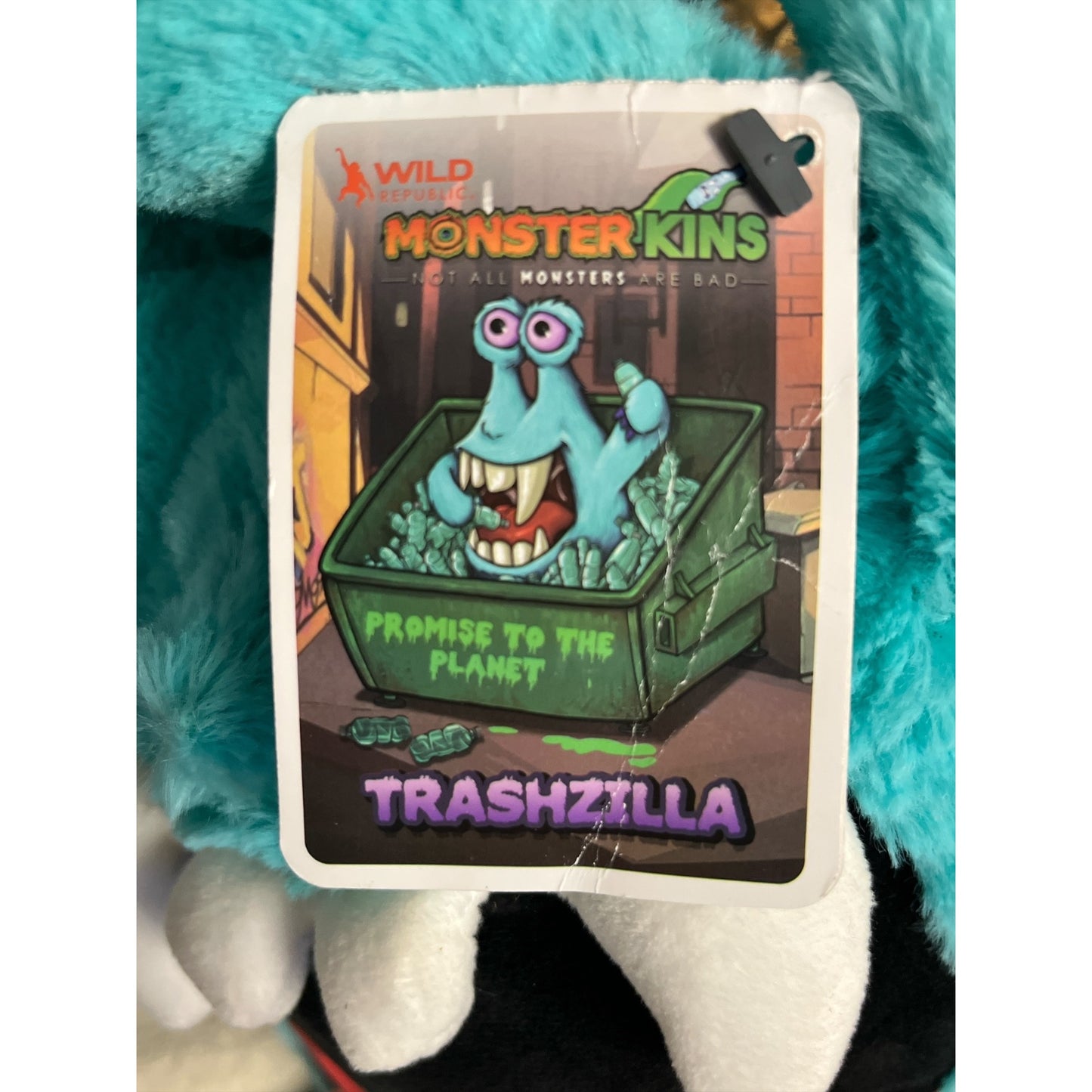 Wild Republic MonsterKins Trashzilla Plush with Tags