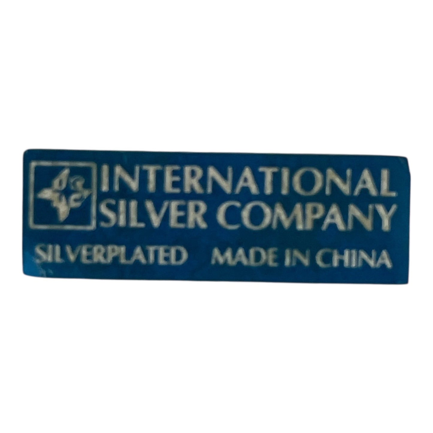 80s-90s International Silver Company Silver-Plated Pasta Server w Crystal Handle