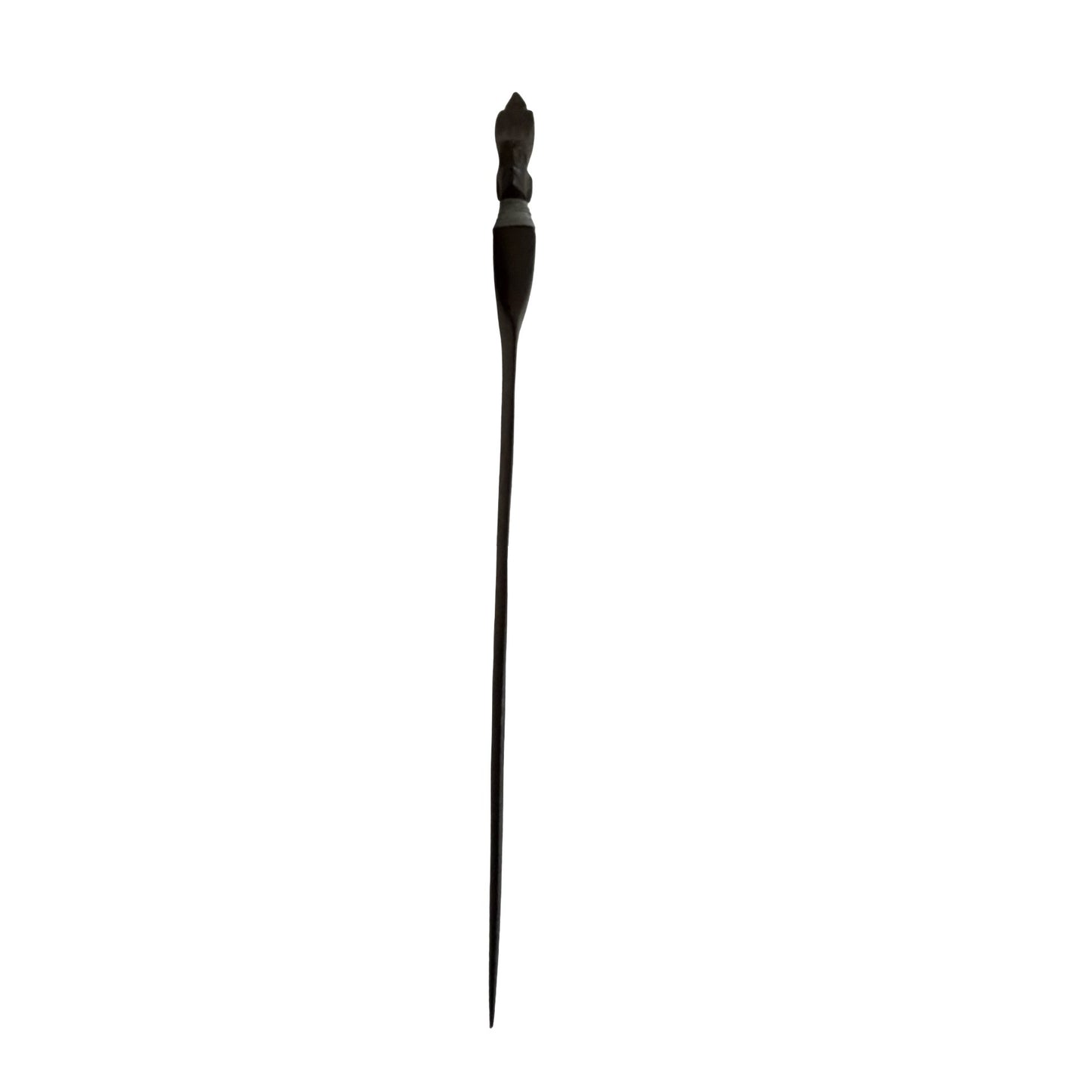 Vintage Hand Carved Wooden Tribal Figure Letter Opener Folk Art Desk Accessory 12"