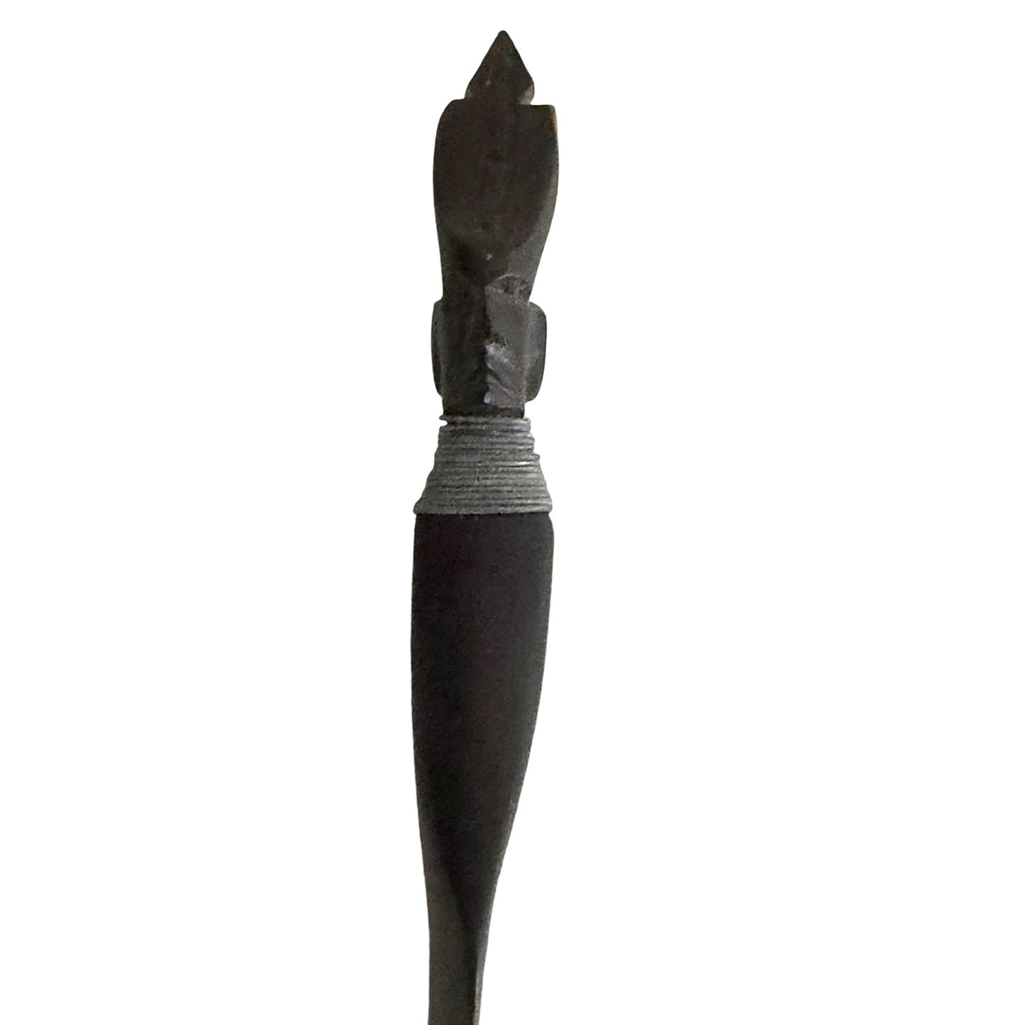 Vintage Hand Carved Wooden Tribal Figure Letter Opener Folk Art Desk Accessory 12"