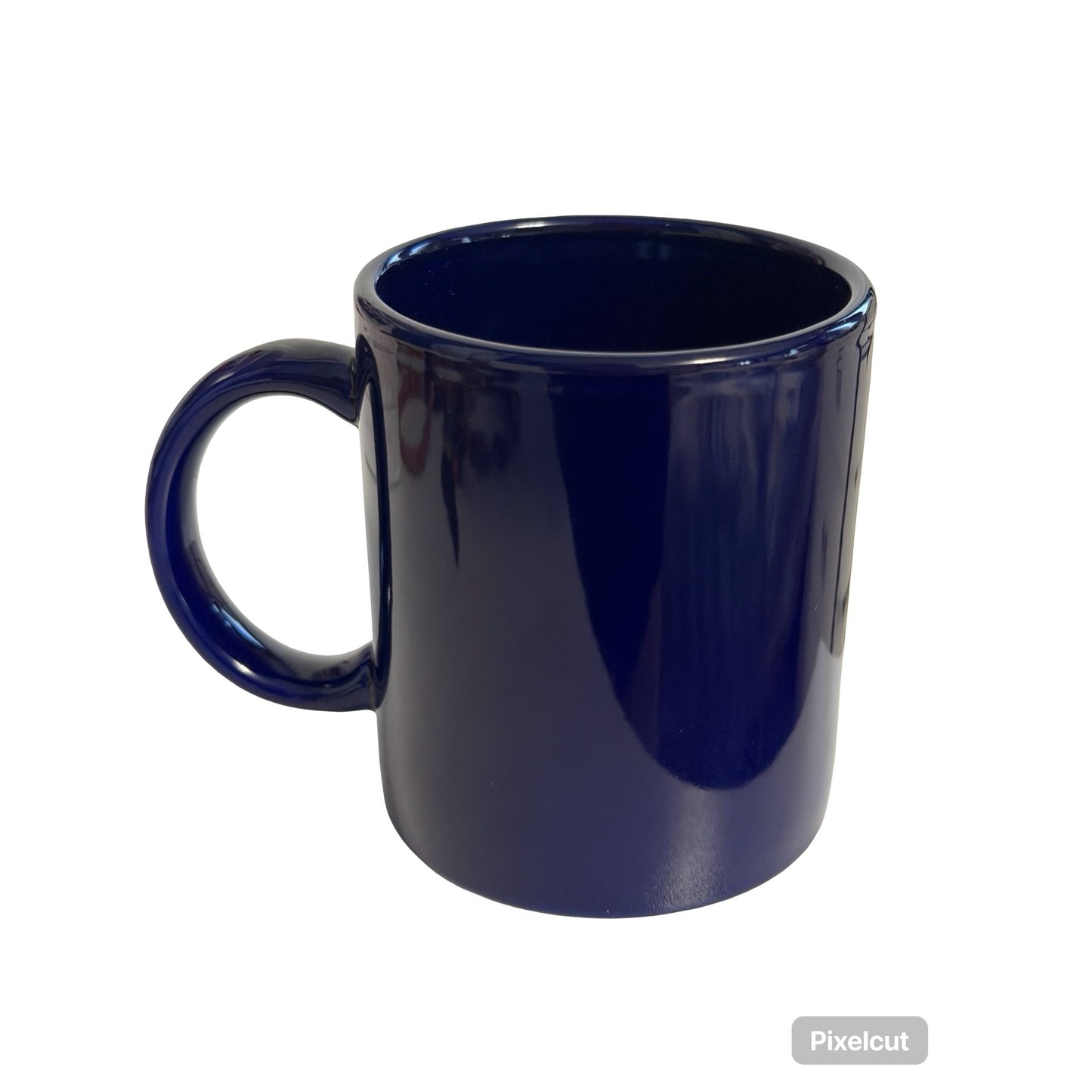 Department of Justice Seal Navy Blue Coffee Mug DOJ Eagle Emblem Ceramic Cup