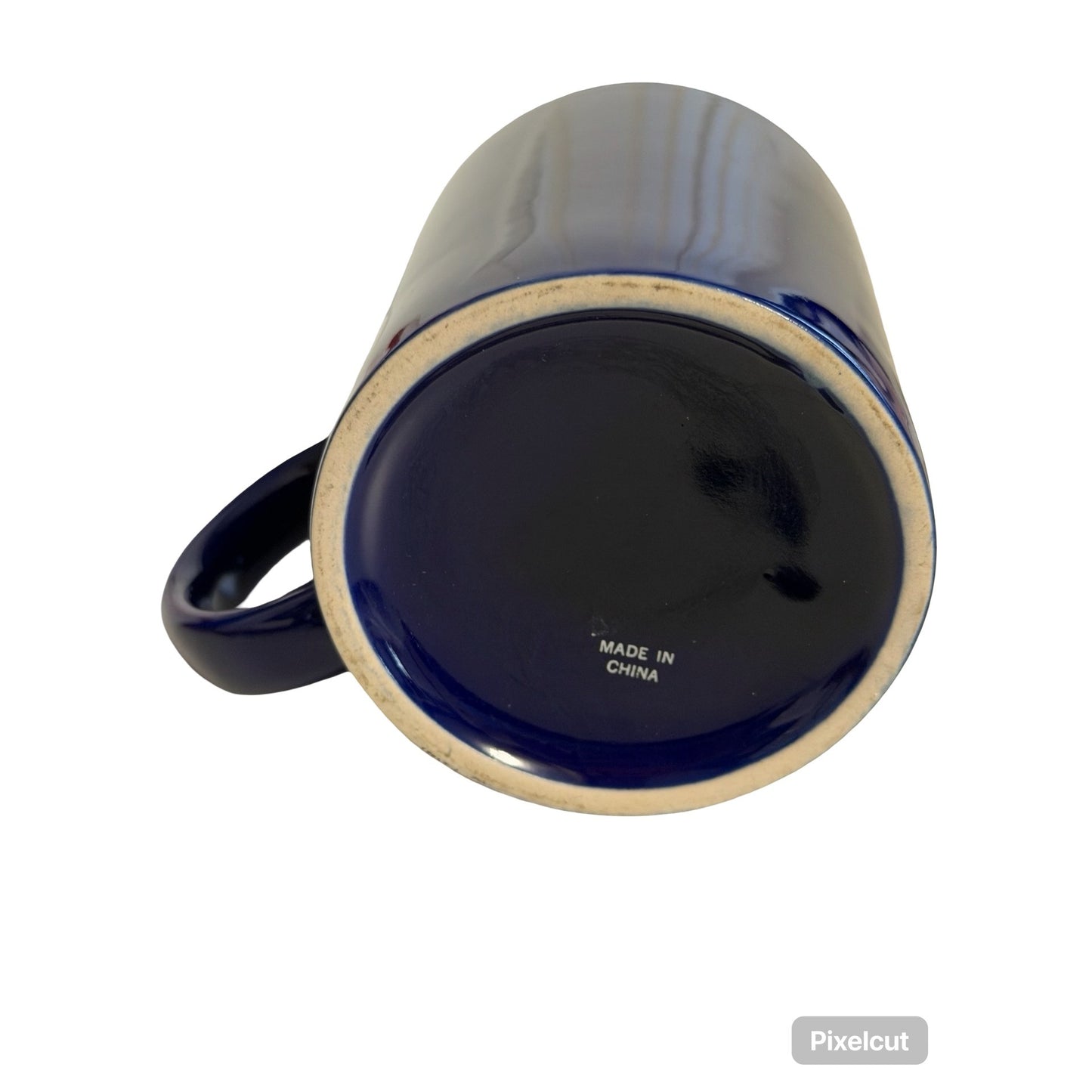 Department of Justice Seal Navy Blue Coffee Mug DOJ Eagle Emblem Ceramic Cup