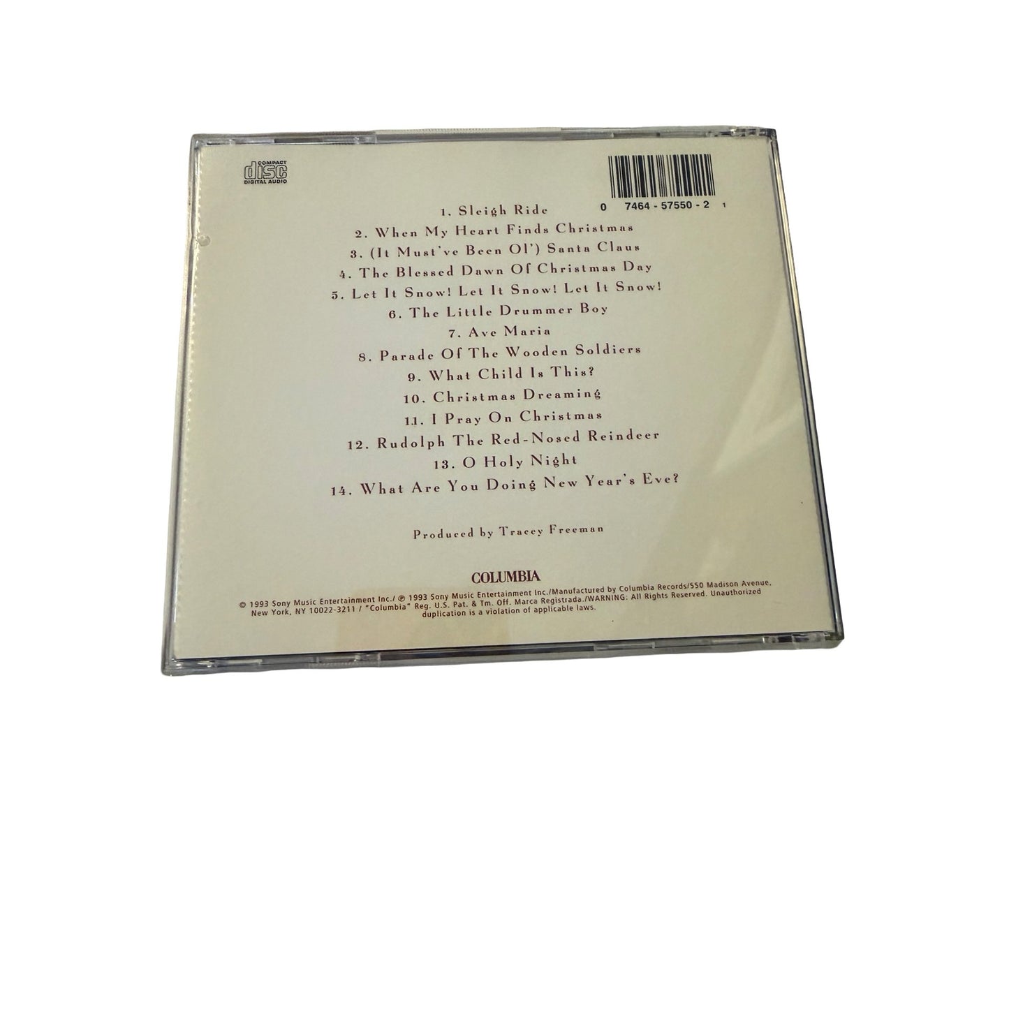 Harry Connick Jr When My Heart Finds Christmas CD 1993 Columbia Holiday Album
