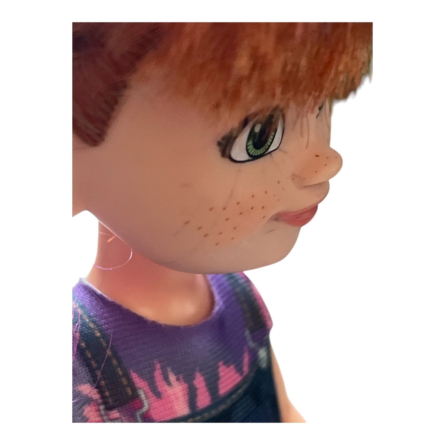 Mattel Karma’s World Switch Stein Doll 9” Red Hair Purple Highlights Articulated Figure