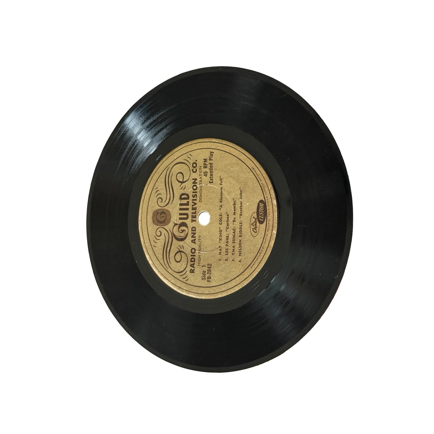 1956 Guild Radio Television Co Demonstration 45 RPM EP Capitol Custom Record Graphoanal
