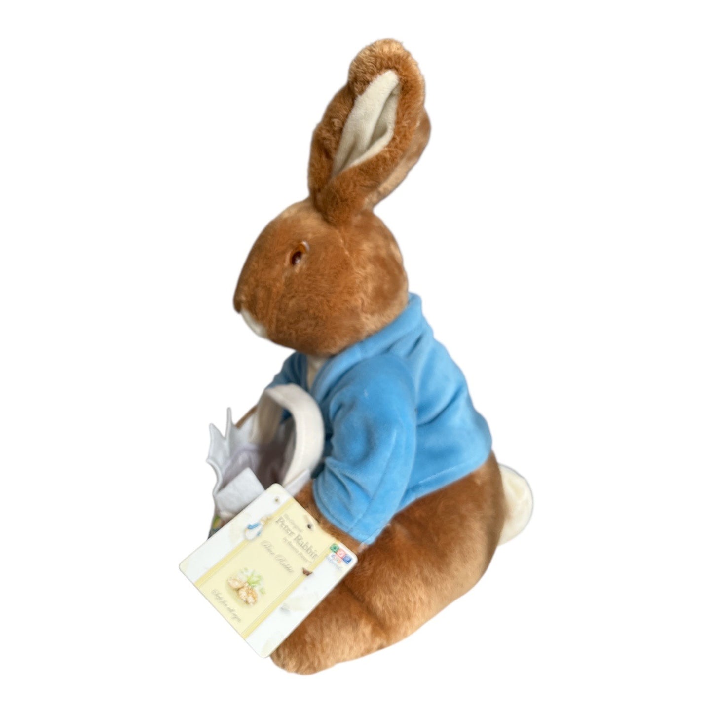 Peter Rabbit Plush with Basket Kids Preferred 2008 Beatrix Potter Stuffed Bunny