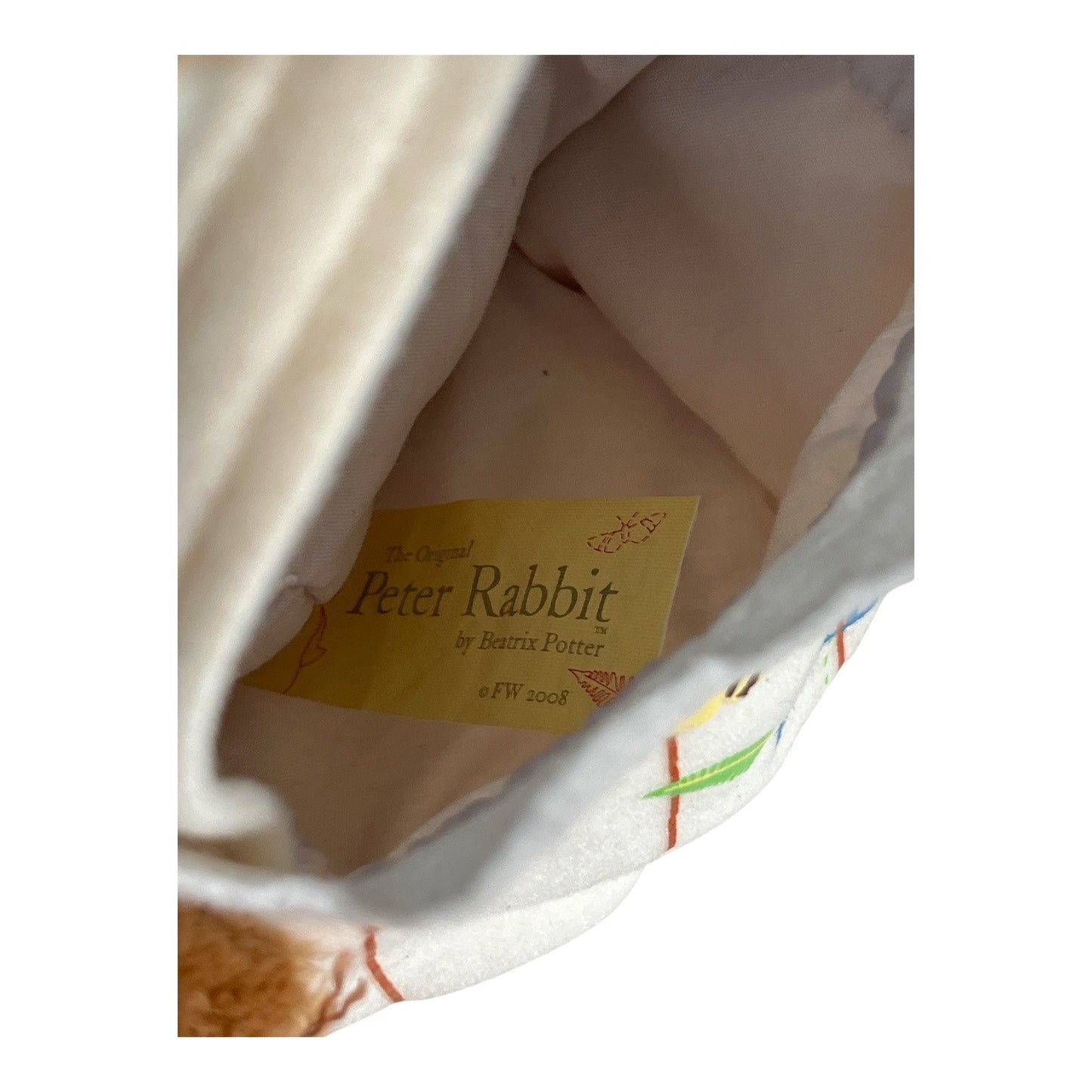 Peter Rabbit Plush with Basket Kids Preferred 2008 Beatrix Potter Stuffed Bunny