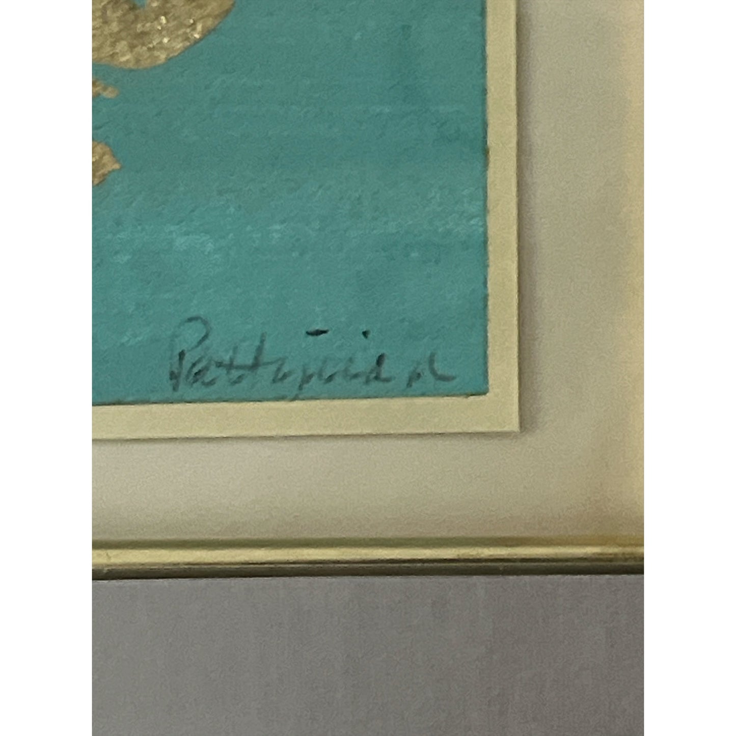 Merri Pattinian Original Mixed-Media Collage *Teal Charisma*