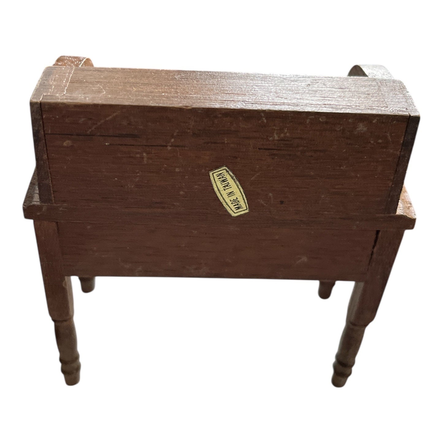 Vintage Wooden Dollhouse Furniture Lot Miniature Office Sewing Pool Table Mixed Pieces