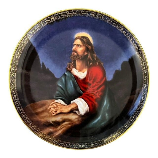 Bradford Exchange THE LORD'S PRAYER Plate – Christopher Nick – 1995 – Moments of Prayer Series – No. 9070A