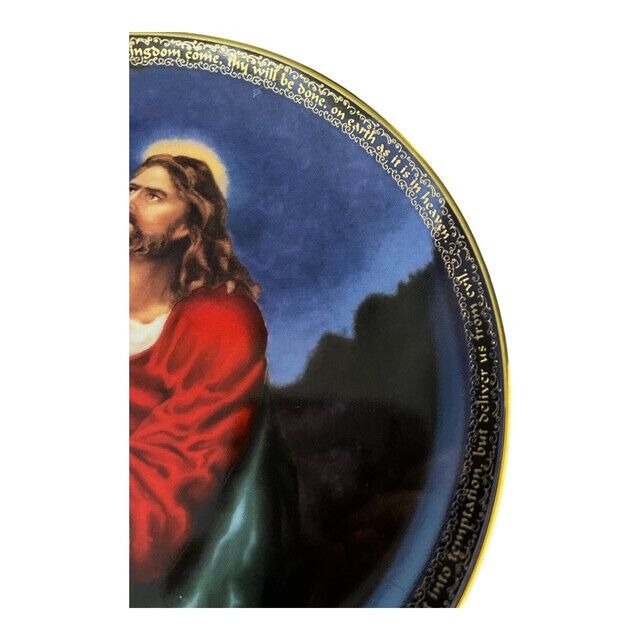 Bradford Exchange THE LORD'S PRAYER Plate – Christopher Nick – 1995 – Moments of Prayer Series – No. 9070A