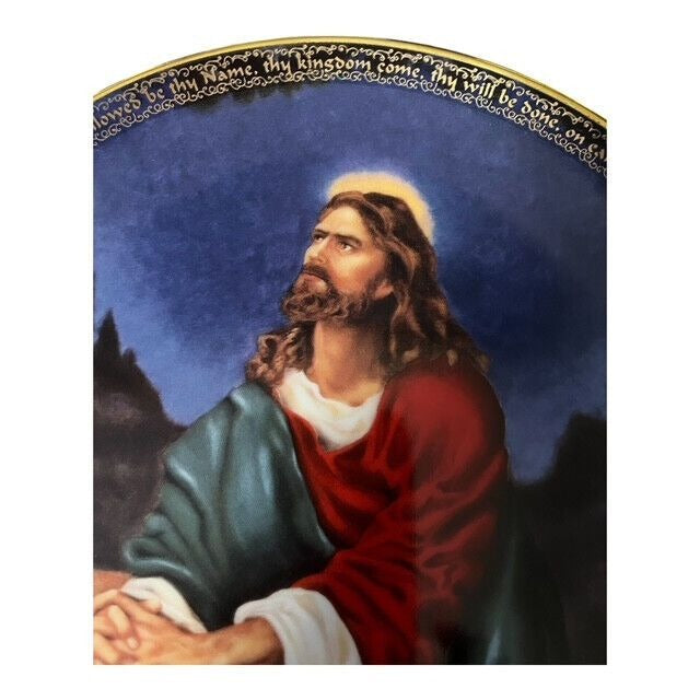 Bradford Exchange THE LORD'S PRAYER Plate – Christopher Nick – 1995 – Moments of Prayer Series – No. 9070A