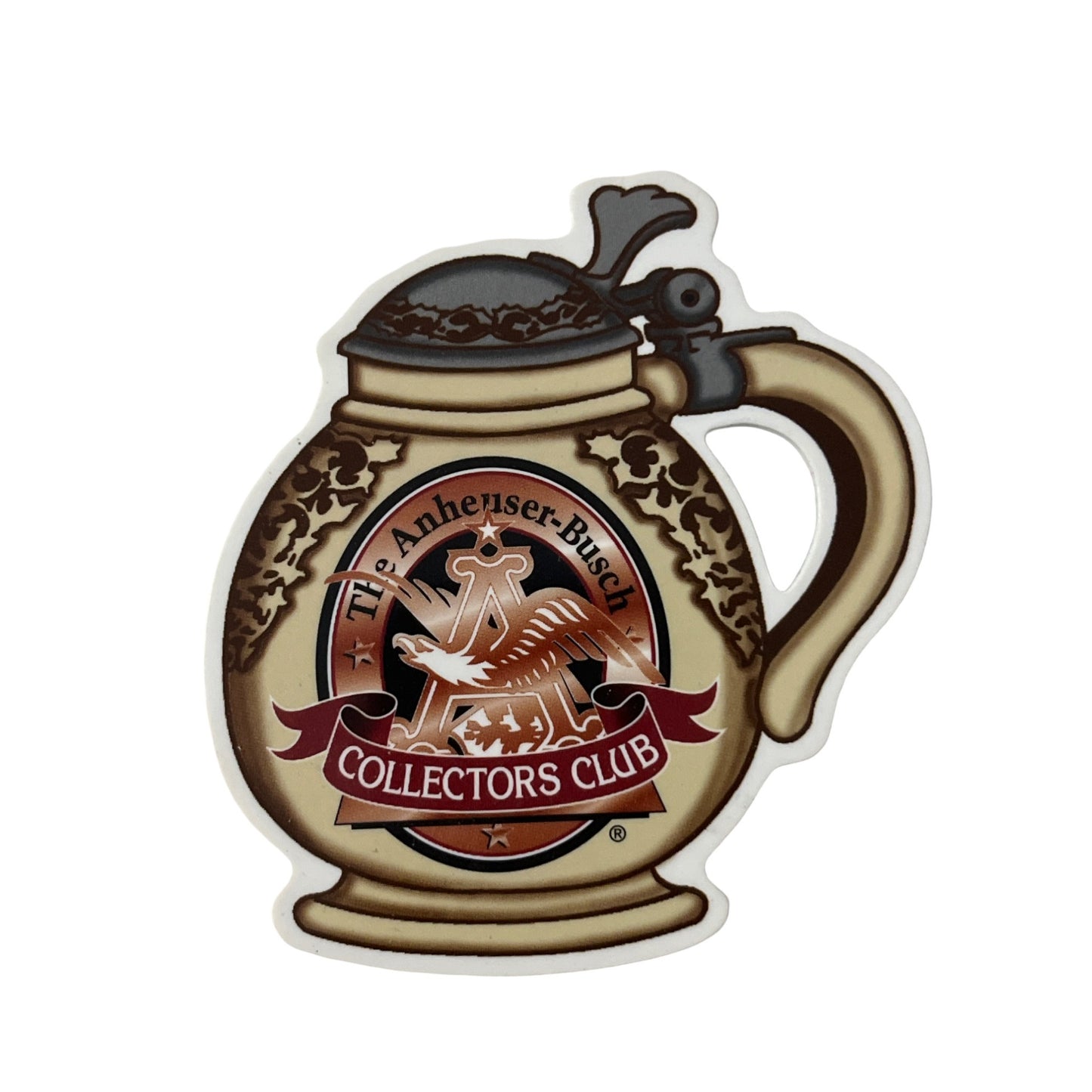 Vintage Anheuser Busch Collectors Club Beer Stein Pin Brooch Brewery Memorabilia