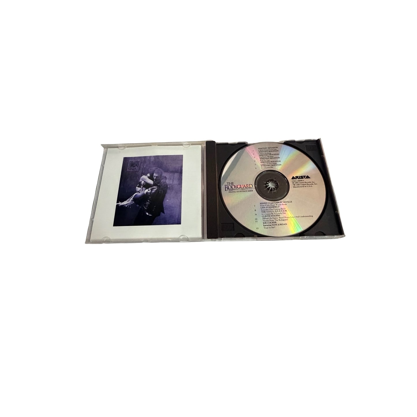 The Bodyguard Original Soundtrack CD Whitney Houston Kevin Costner Arista 1992