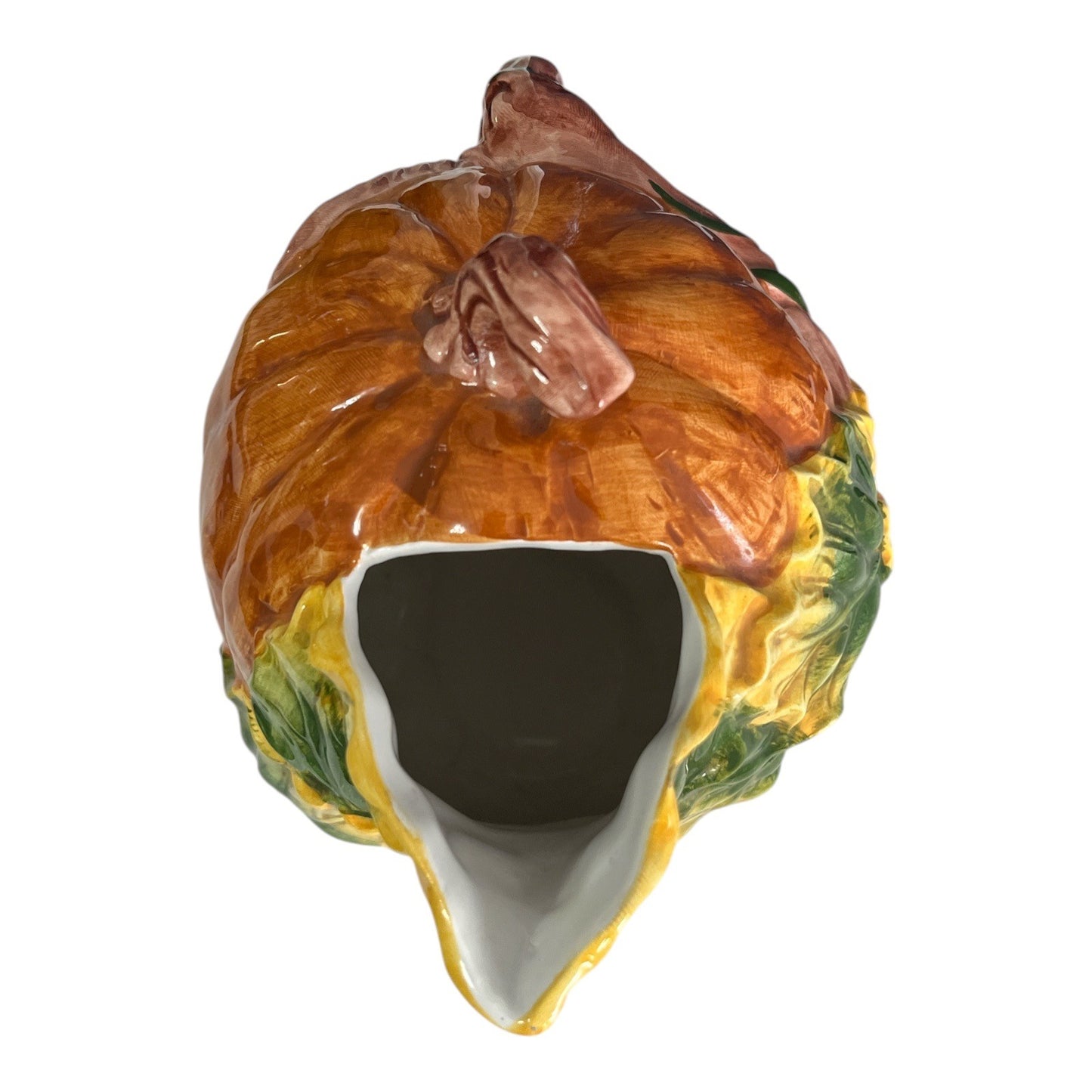 FWC The Cook’s Bazaar Pumpkin Pitcher Ceramic Fall Harvest Gourd Design Made in Taiwan