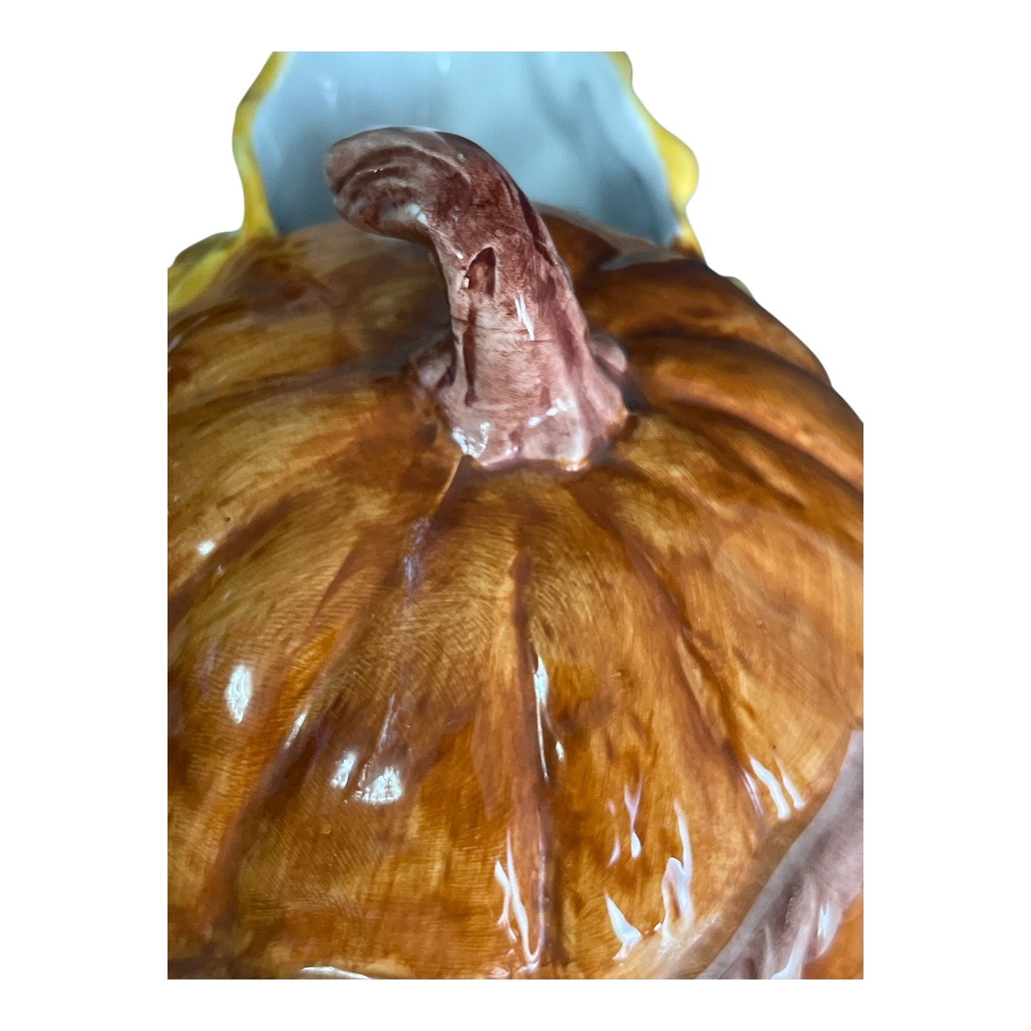 FWC The Cook’s Bazaar Pumpkin Pitcher Ceramic Fall Harvest Gourd Design Made in Taiwan