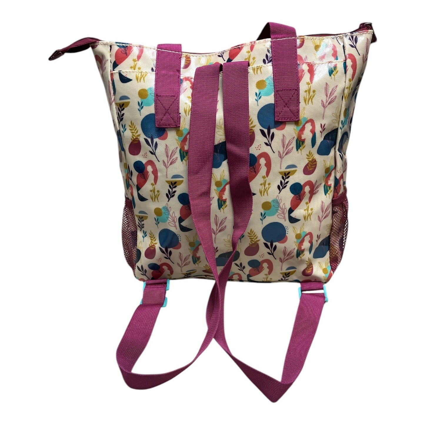 Disney Frozen Backpack Tote Bag – Elsa & Anna – Multicolor Print – Kids School Travel Bag