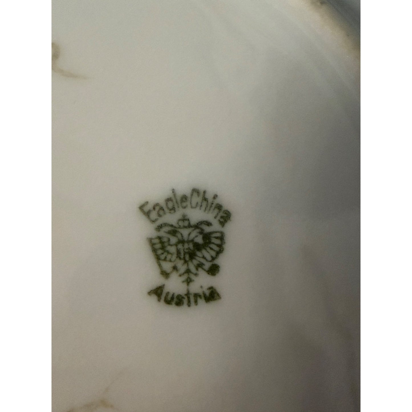Antique Eagle China Austria Hand Painted Strawberry Cabinet Plate 6 Inch