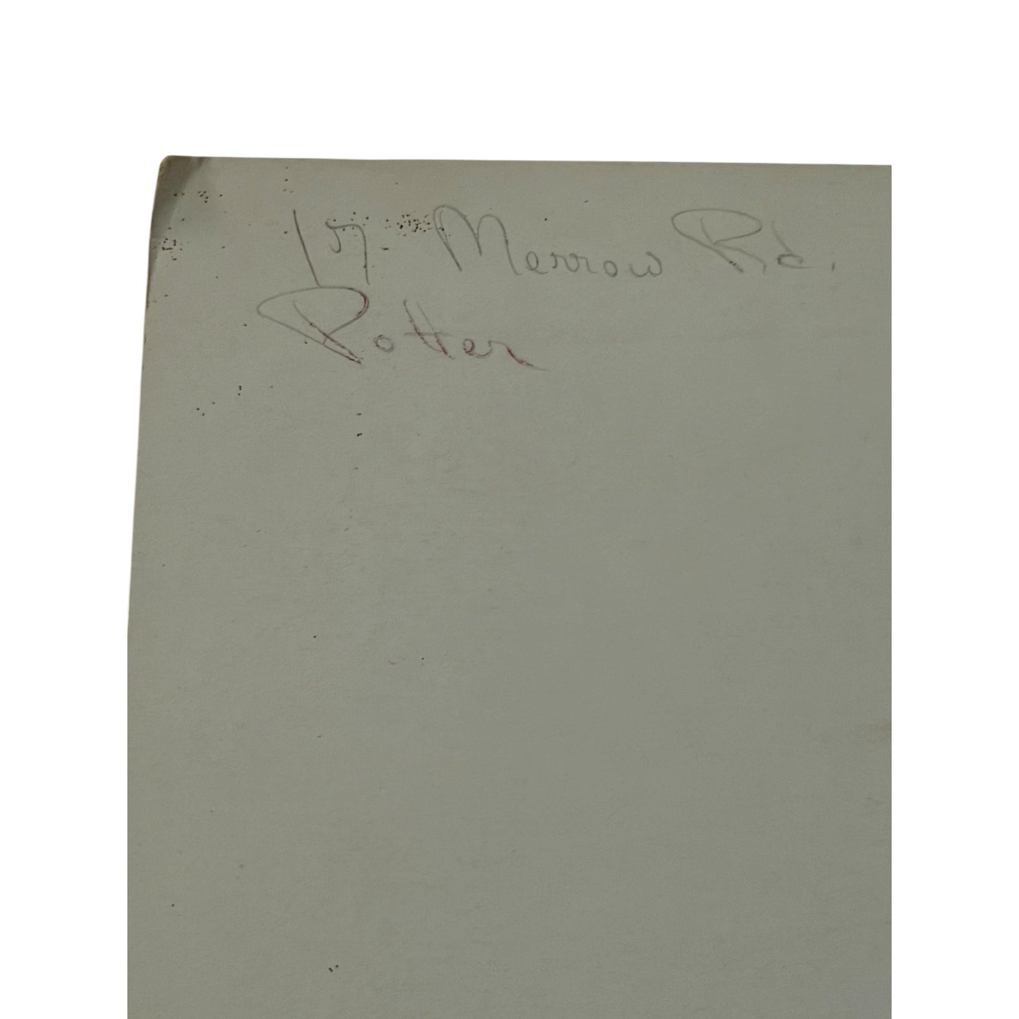 Vintage P. Costella Original Pencil House Portrait 17 Merrow Rd Potter Lynnfield MA Matted Art