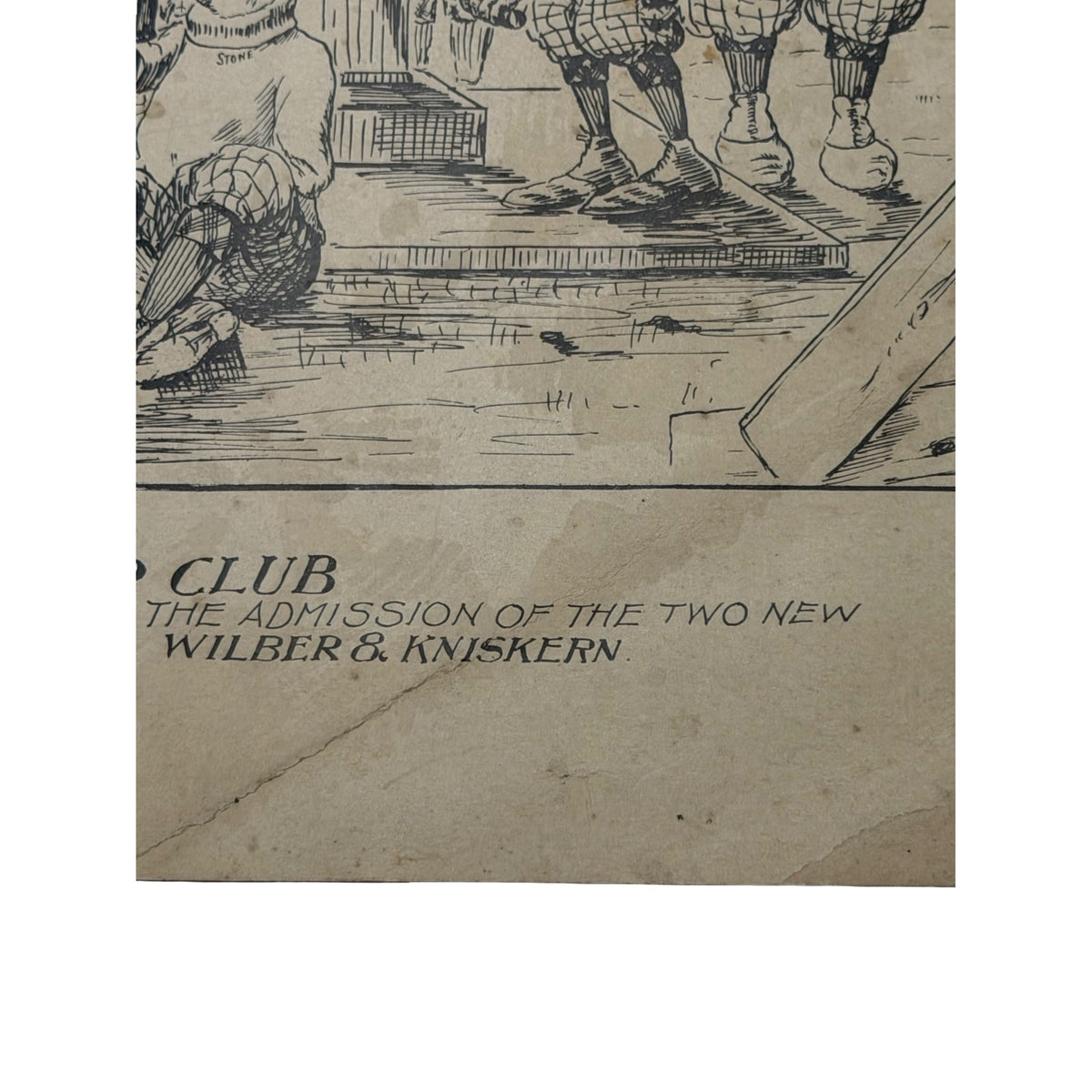 Antique 1890s 5 A.M. Pump Club Cycling Caricature Bartholomay Brewing Signed Van