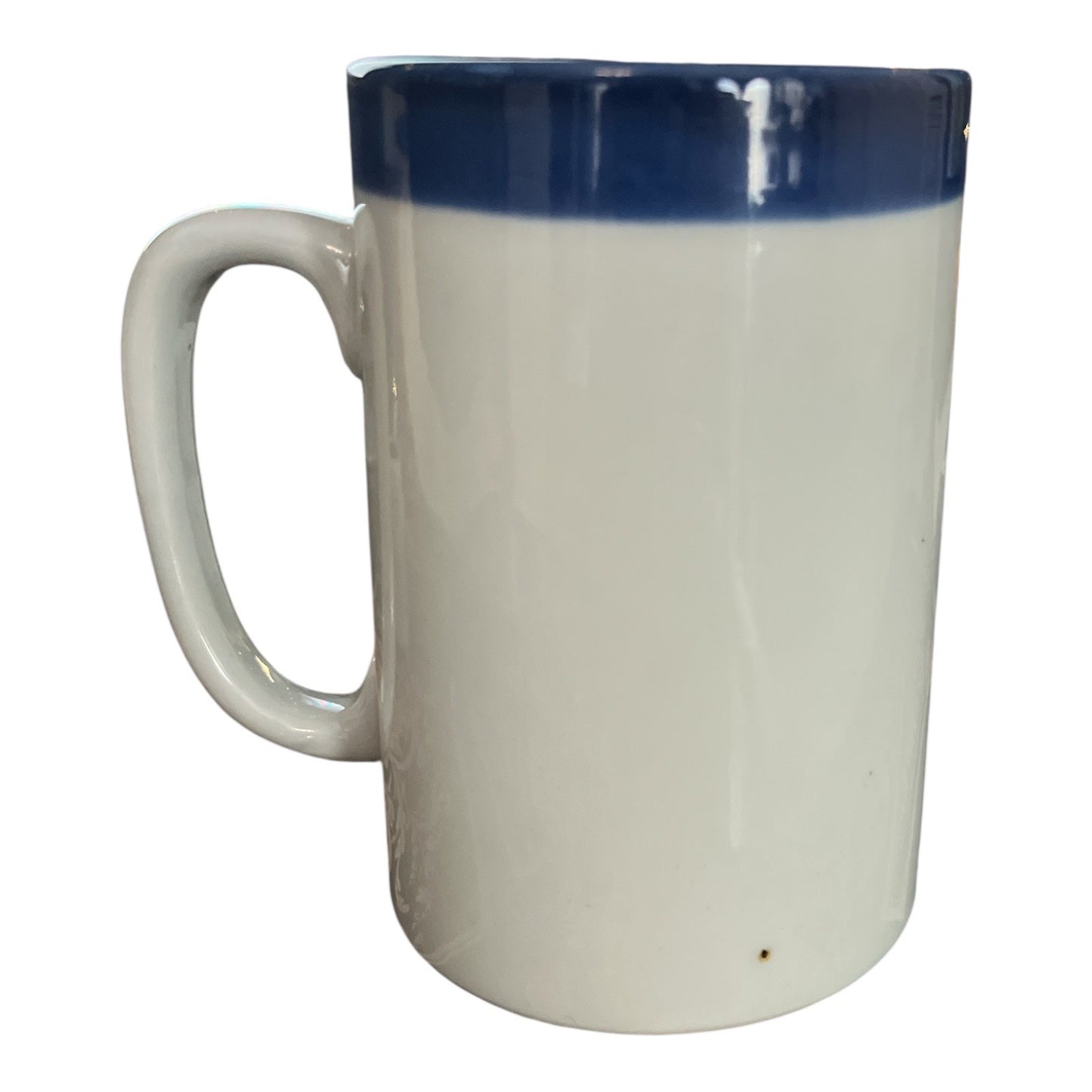 Vintage Otagiri Sailboat Tankard Mug Blue Nautical Coffee Cup with Original Recipe Cards