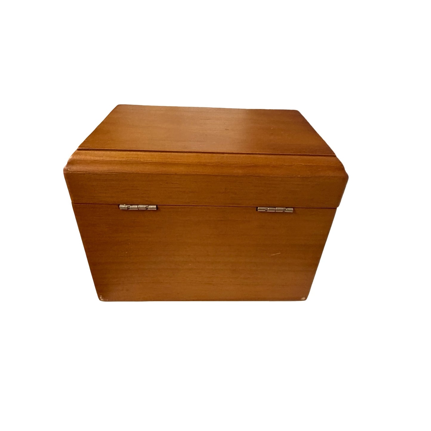 Vintage Handmade Cedar Wood Keepsake Box Storage Chest Rustic Knot Detail