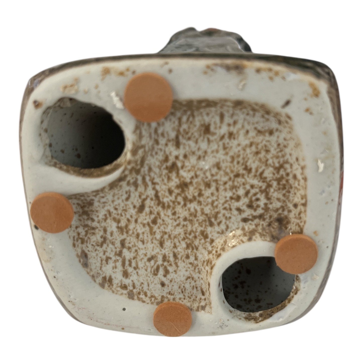 Ceramic Angel Figurine Earth Tone Glaze Praying Angel Sculpture 8 Inch