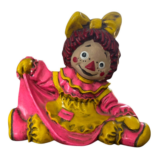 Vintage 1974 Raggedy Ann Figurine – Byron Mold Collectible Décor