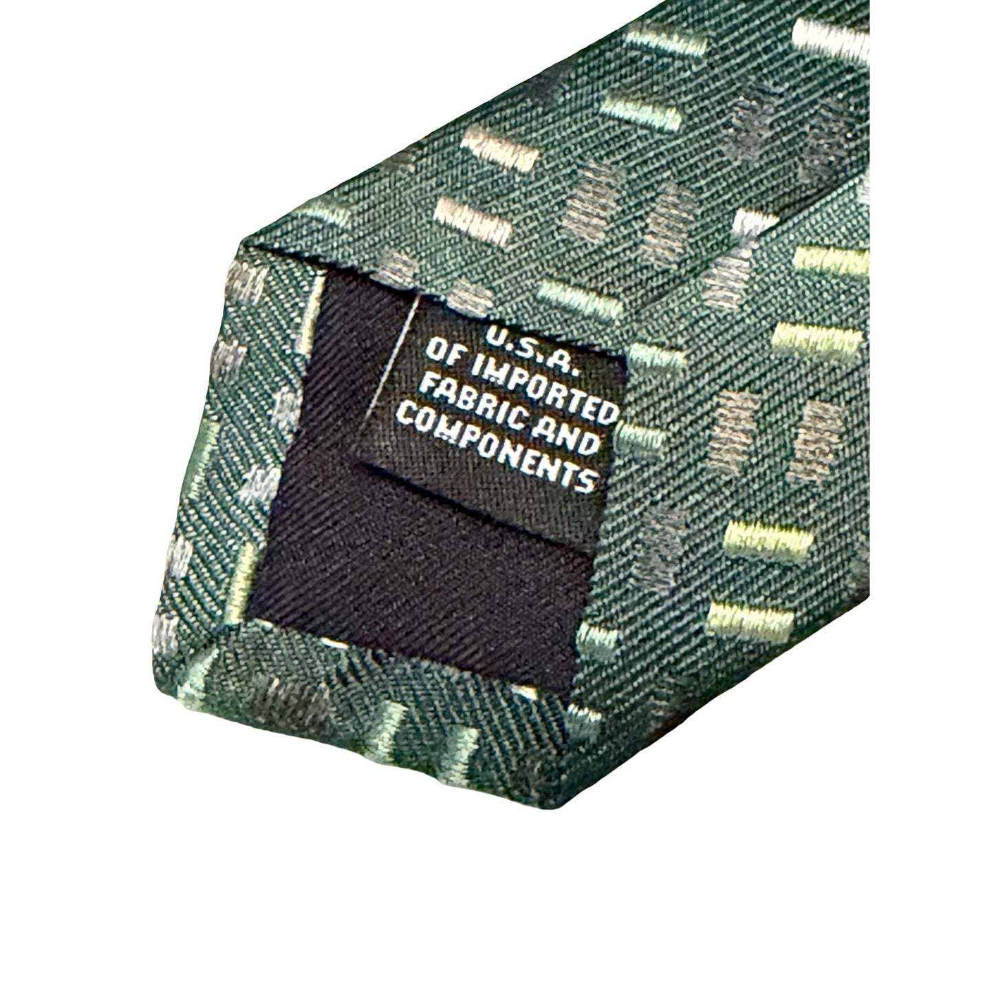 Murano 100% Silk Green Geometric Necktie NWT Mens Tie $49.50 Retail