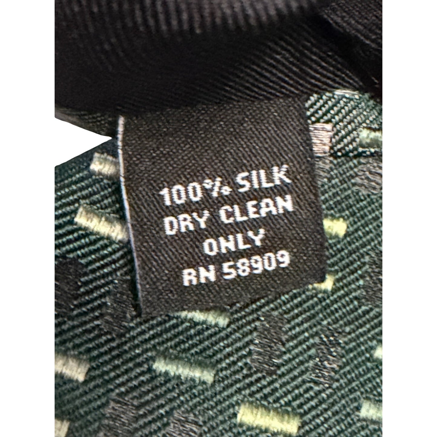 Murano 100% Silk Green Geometric Necktie NWT Mens Tie $49.50 Retail