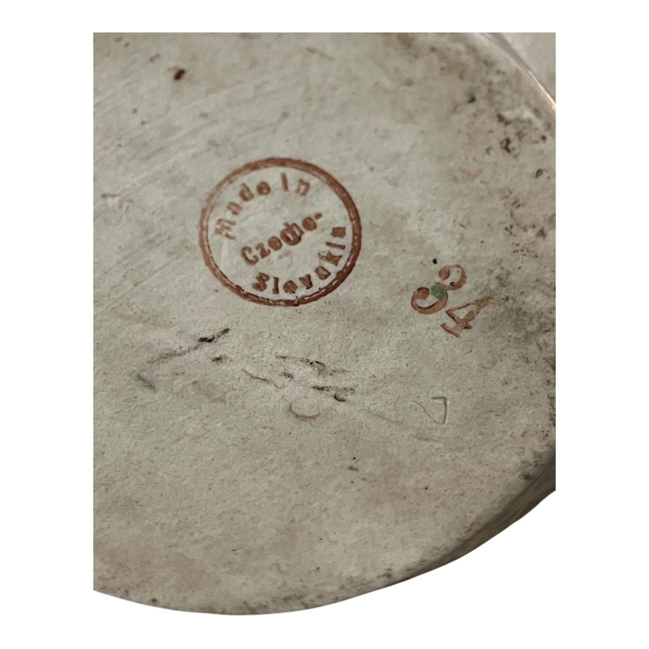 Vintage Czechoslovakia Lusterware Teapot – Cream & Yellow Iridescent Finish – Black Trim – 4.5x6