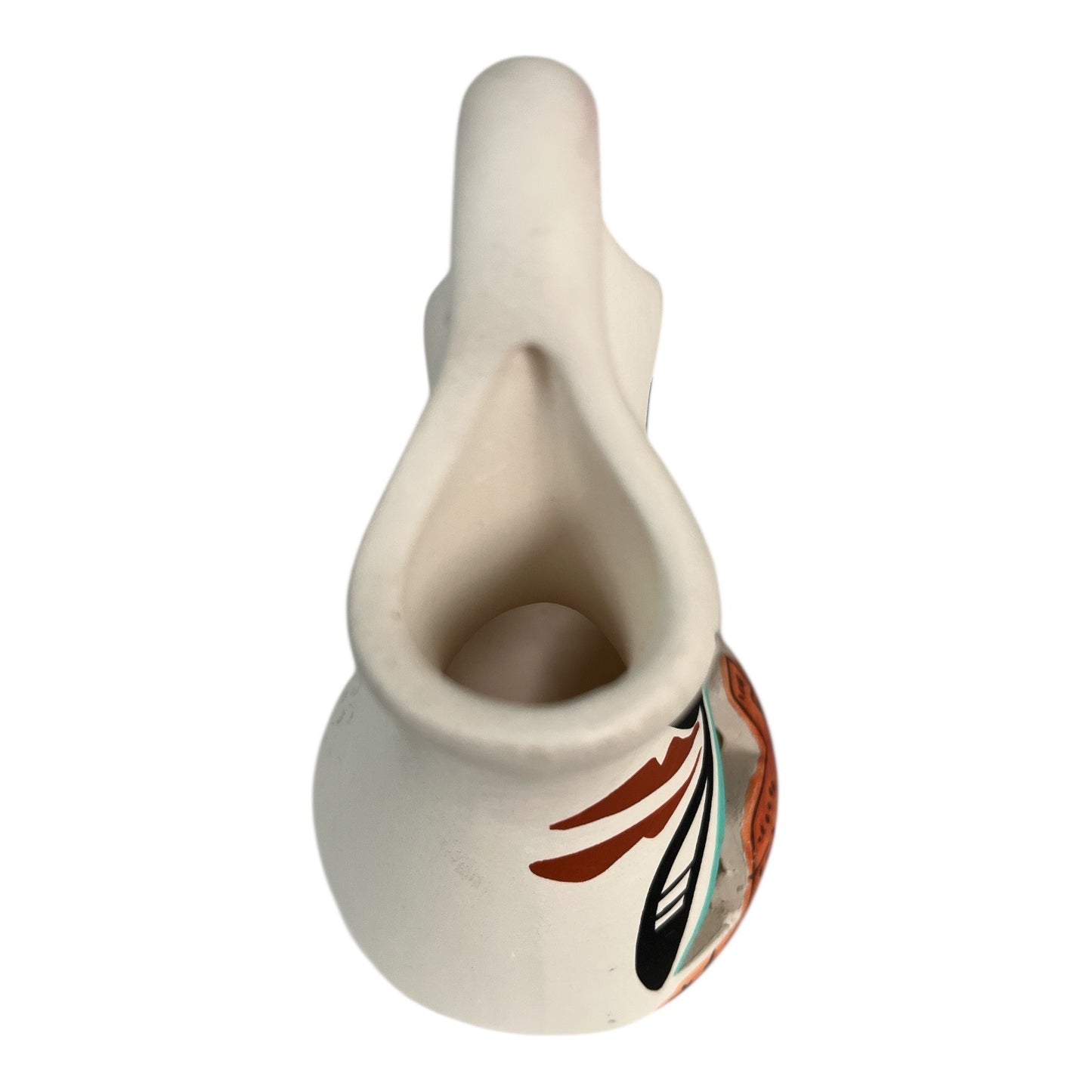 Vtg L. Toya Wedding Vase Pottery 5x4 Hand Painted Southwest Pueblo Style N.M.