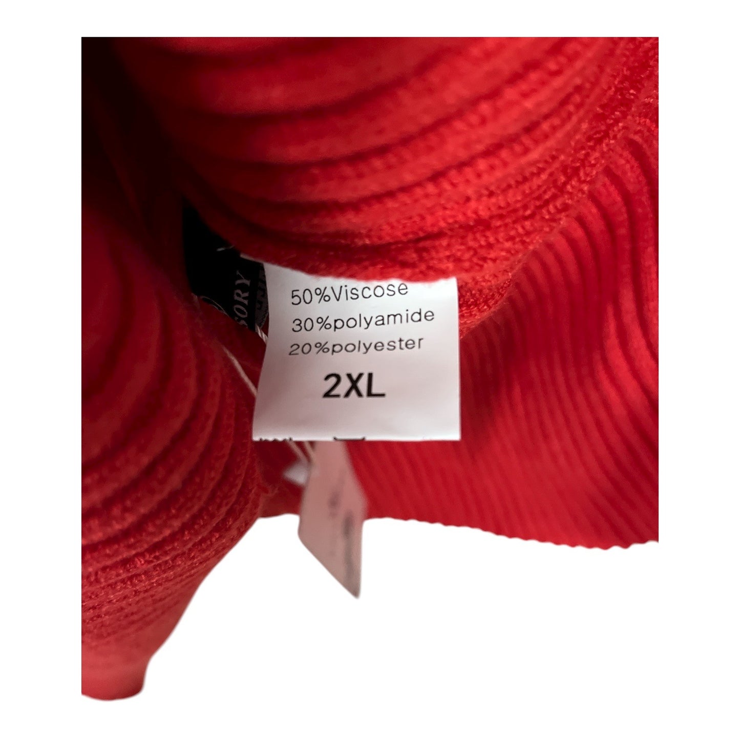 Lillusory Dark Orange / Red Ribbed Turtleneck Sweater – Women’s 2XL – NWT