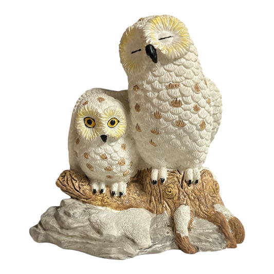 Herco Gift Professional Snowy Owl Figurine – Wildlife Decor, 1990s–2000s